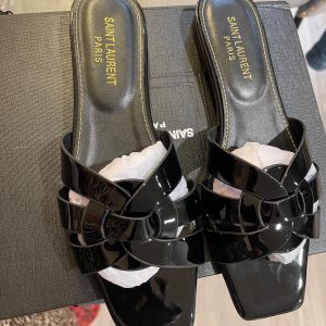 YSL Black slippers