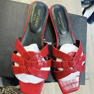Red YSL Slippers