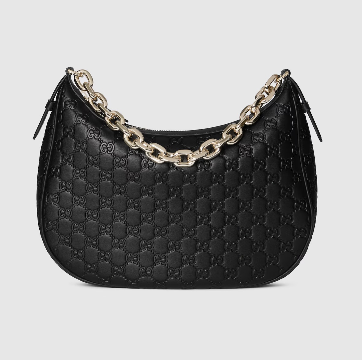 Emblem Large Shoulder Bag black