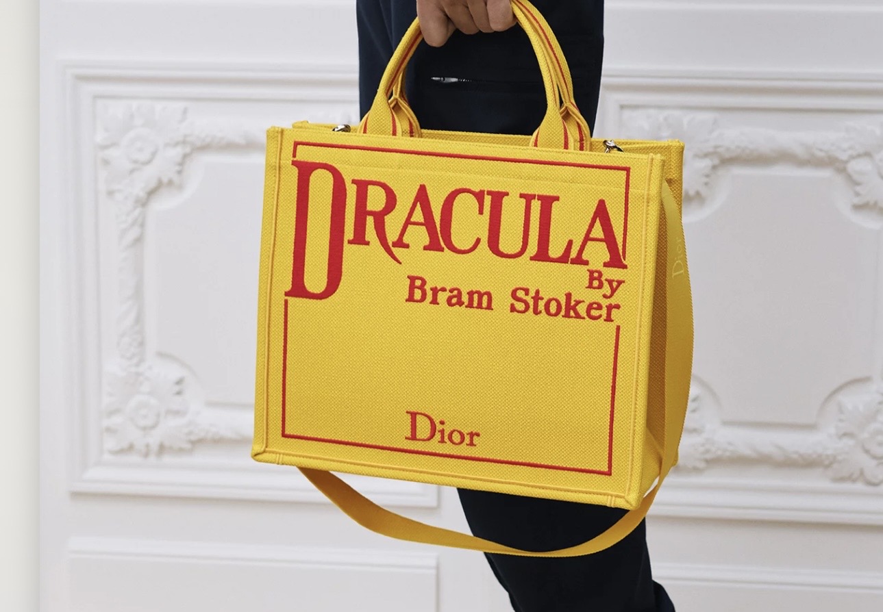 D Dracula Yellow Tote Bag