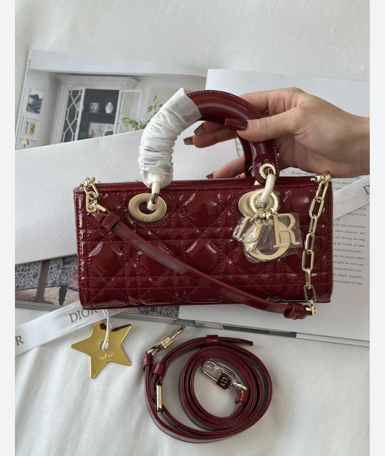 Burgundy Diot Bag