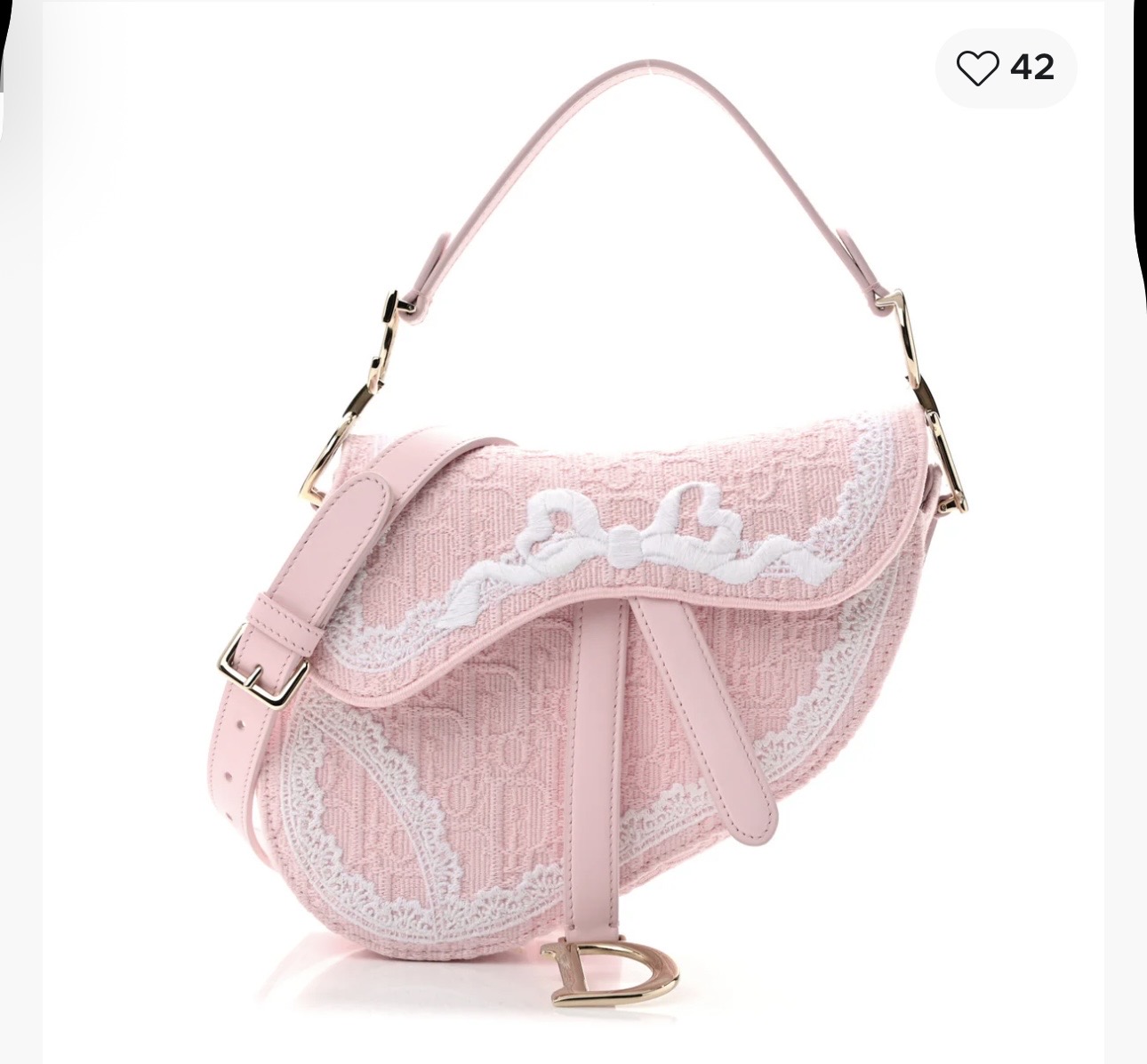 Dior Saddle Pink Bag
