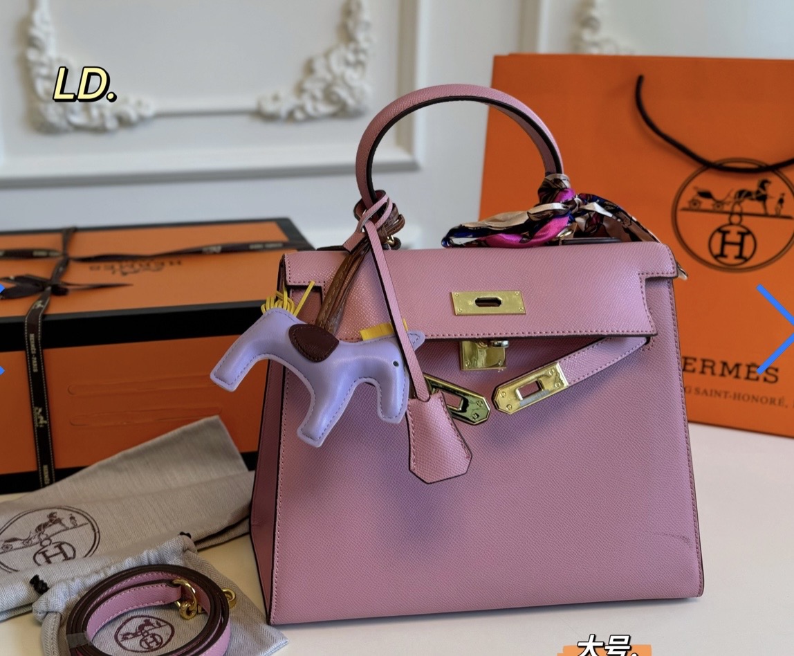 Hermes Pink Kelly 28