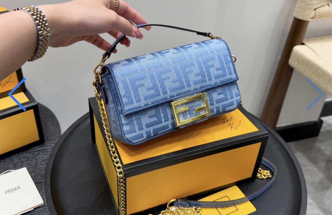 Fendi Small Blue Bag