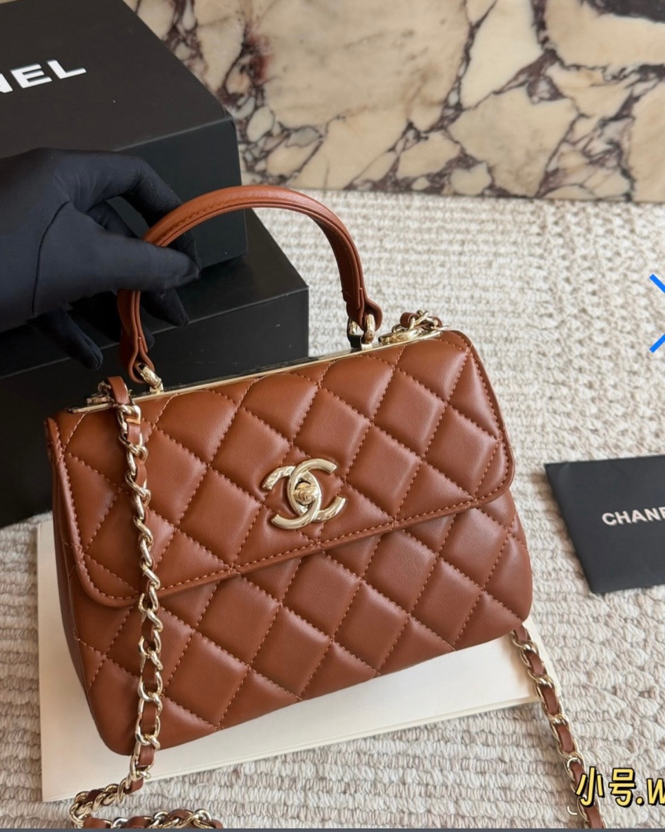 Brown Chanel Quitted Bag