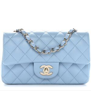 C Light Blue Flap Bag